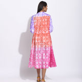 Rust Pink Ombre Silk Shibori Tunic