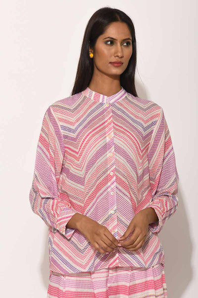 Dots Pink Chevron Shirt