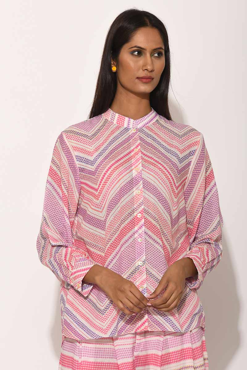 Dots Pink Chevron Shirt