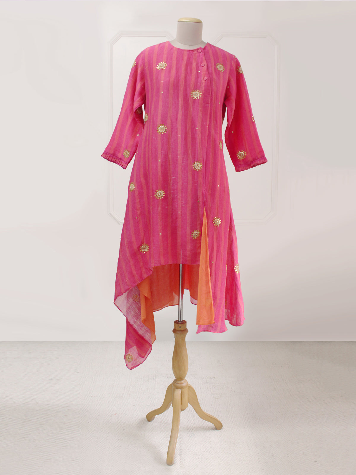 Rani Pink Asymmetrical Tunic