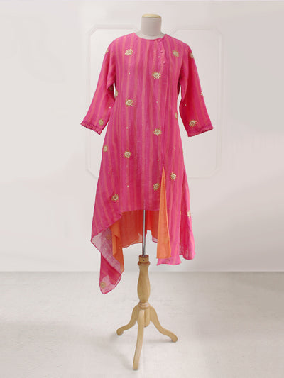 Rani Pink Asymmetrical Tunic