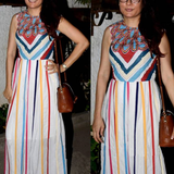 Mini Mathur In Our Bagh Applique Scallop Dress