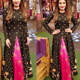 Raveena Tondon In Our Raas Embroidered Long Jacket And Lehenga Set