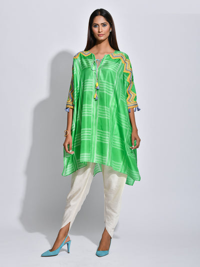 Jade Nomad Shibori Kaftan Tunic