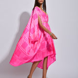 Raspberry Nomad Shibori Silk Dress