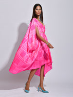 Raspberry Nomad Shibori Silk Dress