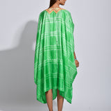 Jade Nomad Shibori Silk Cape
