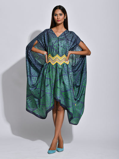 Charcoal Nomad Shibori Silk Cape