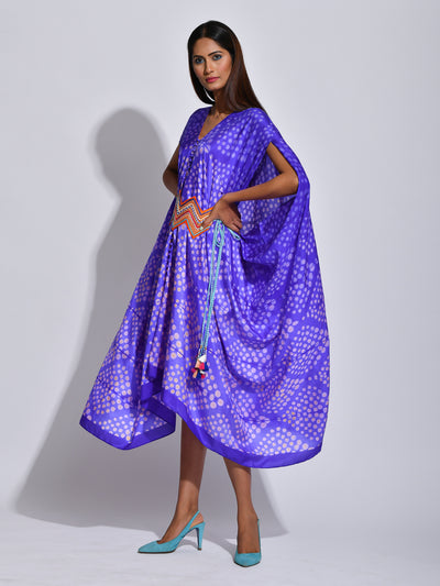 Orchid Nomad Shibori Silk Cape