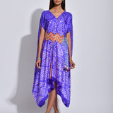 Orchid Nomad Shibori Silk Cape