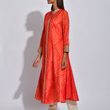 Scarlet Nomad Shibori Silk Kurta