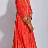 Scarlet Nomad Shibori Silk Kurta