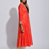 Scarlet Nomad Shibori Silk Kurta