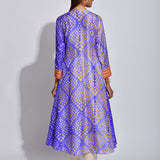 Purple Nomad Shibori Silk Kurta