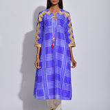 Orchid Nomad Shibori Silk Kurta