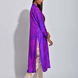 Voilet Shibori Silk Kurta