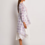 Bloom Purple Printed Flower Jacket