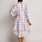 Bloom Purple Printed Flower Jacket