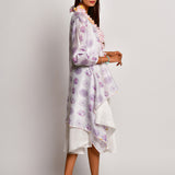 Bloom Purple Printed Flower Jacket