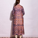 Grey Ripple Shibori Silk Kurta