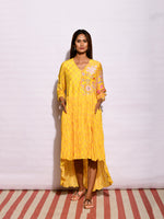 In Bloom Yellow Asymmetric Dress