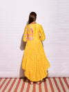 In Bloom Yellow Asymmetric Dress